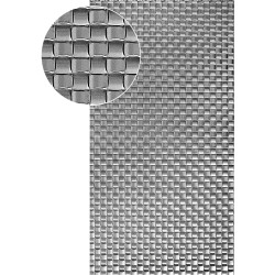 Plech bez povrch. úpravy, 2000x1000x1,1mm pletenina, 3D vzor Plech bez povrch. úpravy, 2000x1000x1,1mm pletenina, 3D vzor